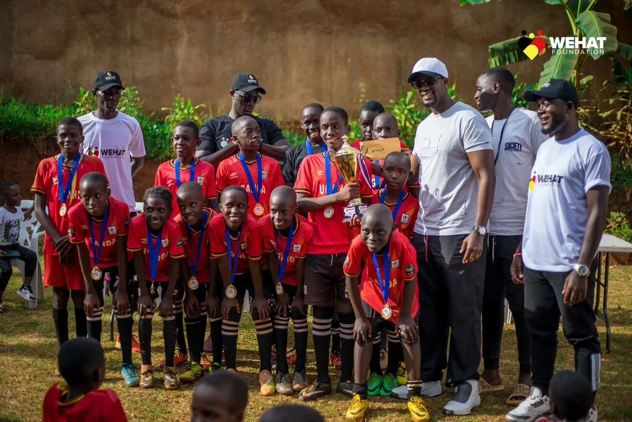 Chilren who participated in WEHAT Foundation Uganda NGO football camp 2024